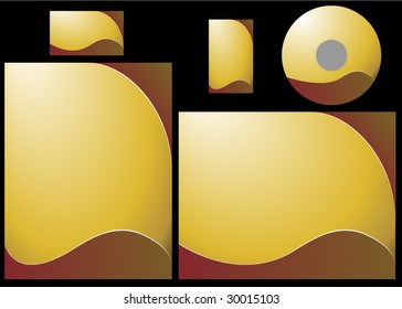 Template for business card, letter and cd. Add your logo and text