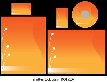 Template for business card, letter and cd. Add your logo and text