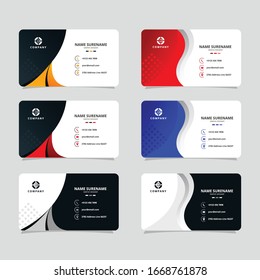 Template Business Card Of Stationary with Luxury Design. Perfect For Business or Personal People