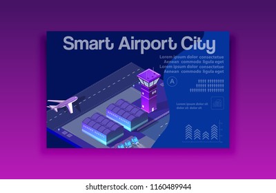Template business card ultraviolet 3d shape background ultra violet design of skyscraper isometric violet illustration urban of street modern city concept

