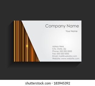 Template for Business Card Vector Illustration