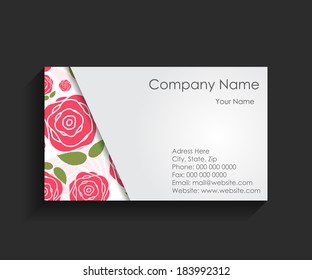Template for Business Card Vector Illustration