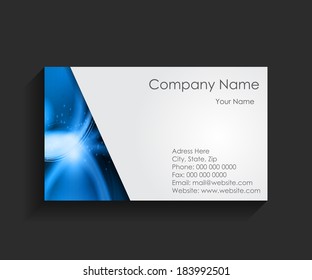 Template for Business Card Vector Illustration