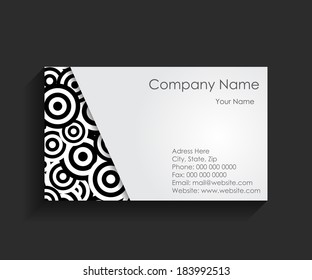 Template for Business Card Vector Illustration