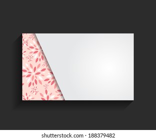 Template for Business Card Vector Illustration