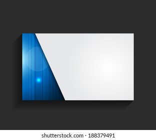 Template for Business Card Vector Illustration