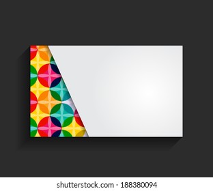 Template for Business Card Vector Illustration