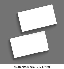 Template for business cards. vector. mockup on a gray background. 