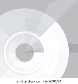 Template business design, circle on gray background, vector illustration