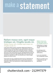 Template for business or non-profit organization newsletter 