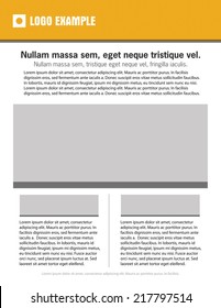 Template for business or non-profit organization newsletter 