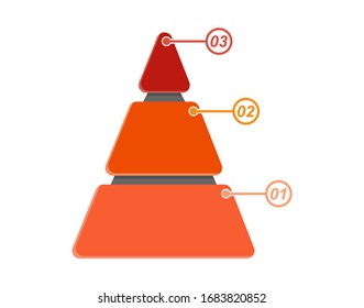Template business plan, sales, marketing, business and finance. 3 steps to success. Vector stock illustration.