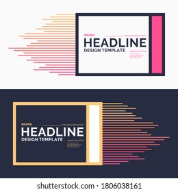 Template for business and poster. Vector graphics. Advertising poster for design