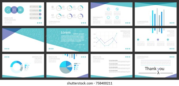 Template for business presentation, used in marketing and advertising, flyer and banner, the annual report. Blue and purple elements infographic on a black background. Vector illustration