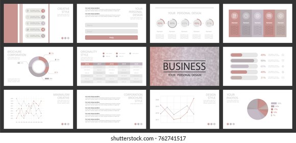 Template for business presentation, used in marketing and advertising, flyer and banner, the annual report. Pastel elements infographic on a black background. Vector illustration