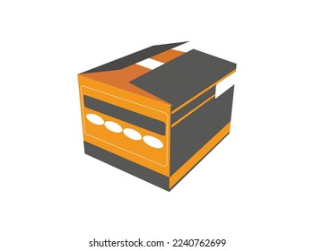 Template for business purpose Box. Place your text and logos and ready to go for print