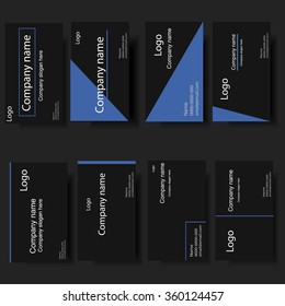 Template for business and visiting card