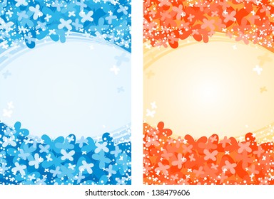 Template with butterflies.