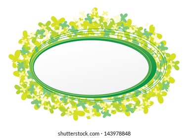 Template with butterflies.