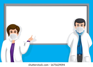Plantilla describiendo el doctor que presenta, hay un lugar vacío para el contenido.