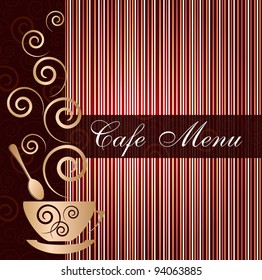 Template of a cafe menu