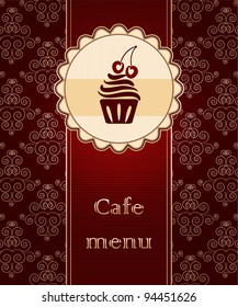 Template of a cafe menu