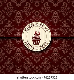 Template of a cafe menu