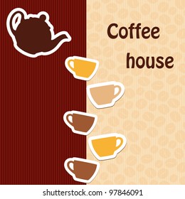 Template of a cafe menu