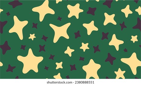 The template can be used as a background. Designed for wallpaper, textile, wrapping, fabric. Festive Stars Wallpaper. The pattern can be used for wrapping gifts. Seamless.