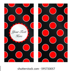 Template card with flower.
