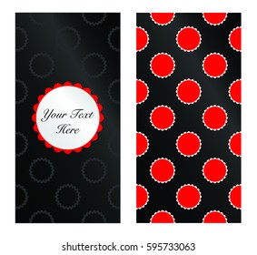 Template card with flower.
