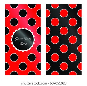 Template card with flower.