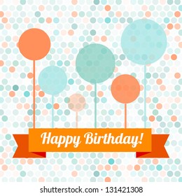 Template for card or invitation. Editable vector background