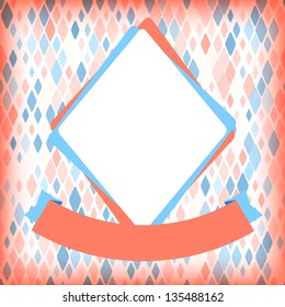 Template for card or invitation with small spots. Editable vector background