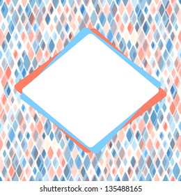 Template for card or invitation with small spots. Editable vector background