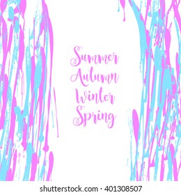 Template card with vivid stripes.
