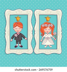 Template card and wedding invitations.