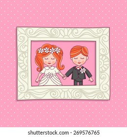 Template card and wedding invitations.