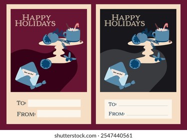 Para - de la tarjeta de Plantilla para xmas