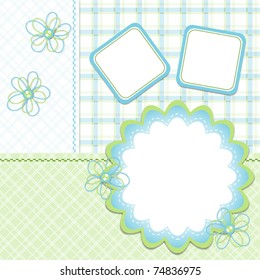 Template cards for the boy, vector illustration, eps10