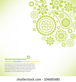 template for the cards from the light green color