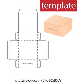 A template for carving a postal or gift box. Storage box