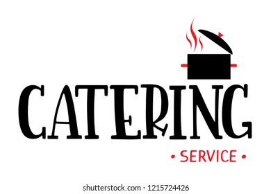 Template Catering Logo Badge Hand Written Stock Vector (Royalty Free ...