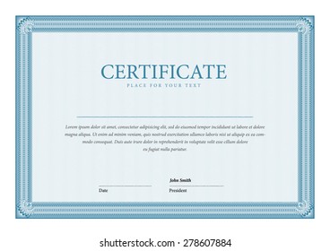 template Certificate and diplomas