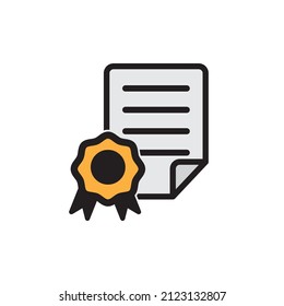 template certificate icon vector illustration