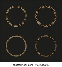 The template chain. Frame logos and pictures. Vector illustration