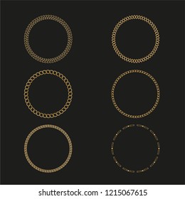 The template chain. Frame logos and pictures. Vector illustration