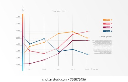 template chart, graph for use in business plan on white background. vector design infographic elements style.