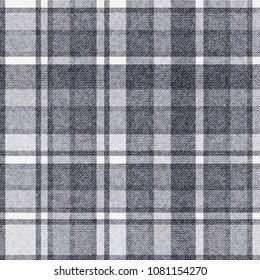 Template of checkered seamless background, plaid fabric, vector background