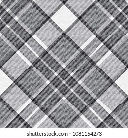 Template of checkered seamless background, plaid fabric, vector background